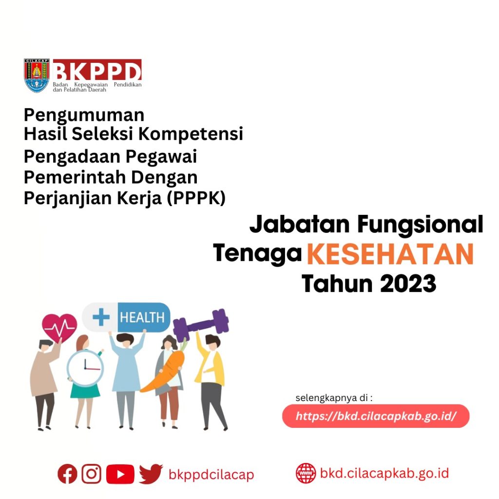 HASIL SELEKSI KOMPETENSI PENGADAAN PPPK JF TENAGA KESEHATAN KABUPATEN CILACAP TAHUN 2023 2 HASIL SELEKSI KOMPETENSI PENGADAAN PPPK JF TENAGA KESEHATAN KABUPATEN CILACAP TAHUN 2023 2