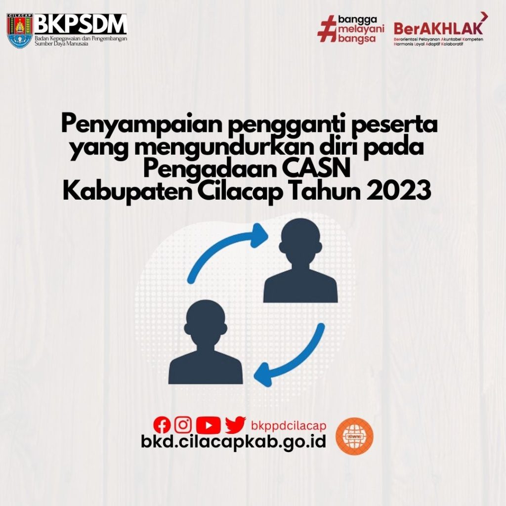PENYAMPAIAN PENGGANTI PESERTA YANG MENGUNDURKAN DIRI SELEKSI PPPK TH. 2023 5 PENYAMPAIAN PENGGANTI PESERTA YANG MENGUNDURKAN DIRI SELEKSI PPPK TH. 2023 5