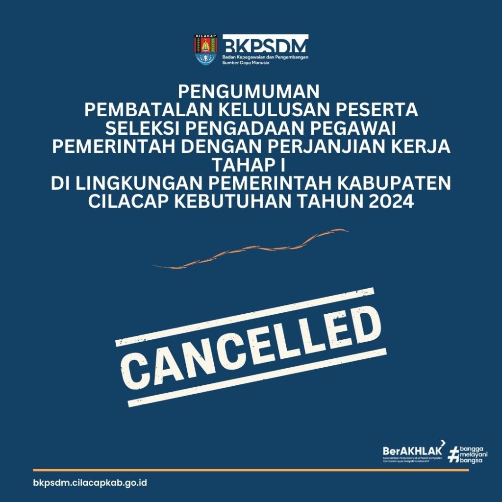 PEMBATALAN KELULUSAN PESERTA SELEKSI PENGADAAN PPPK TAHAP I KEBUTUHAN TAHUN 2024 10 PEMBATALAN KELULUSAN PESERTA SELEKSI PENGADAAN PPPK TAHAP I KEBUTUHAN TAHUN 2024 10