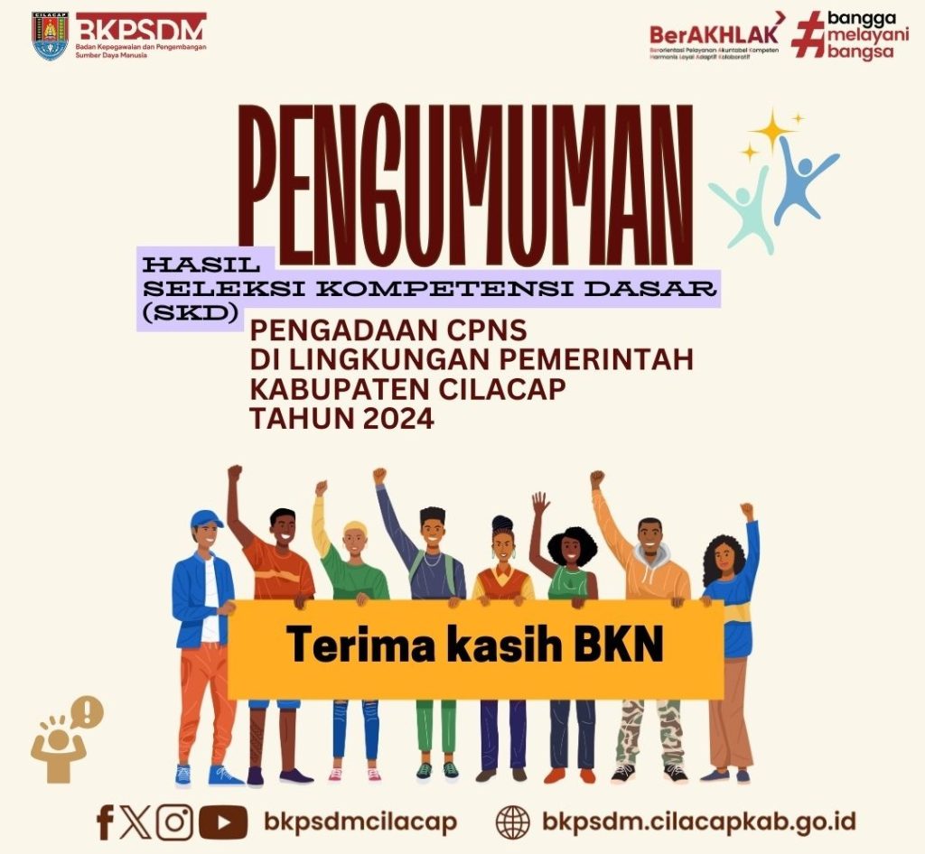 PENGUMUMAN HASIL SKD PENGADAAN CPNS PEMERINTAH KABUPATEN CILACAP TAHUN 2024 6